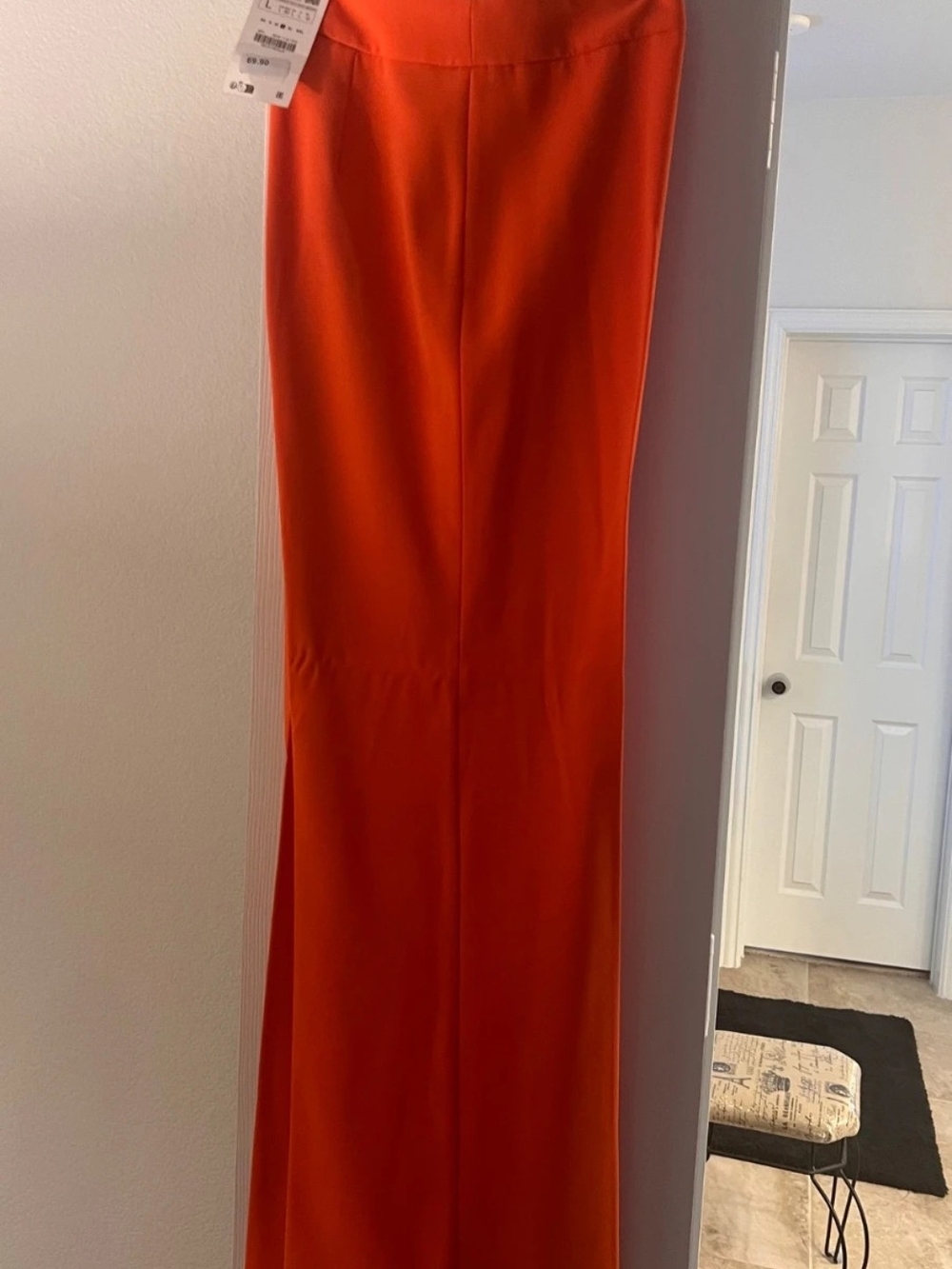 Zara Orange Shawl Collar Blazer And Pants Suit....New With Tags.. - Picture 9 of 10